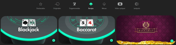 los juegos de cartas de Bet365 ecuador